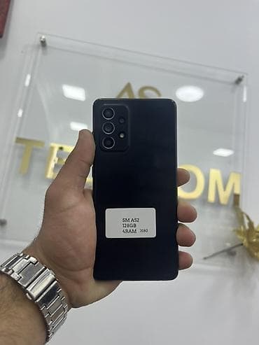 samsung a52 6128: Samsung Galaxy A52, 128 GB, rəng - Qara, İki sim kartlı — 1