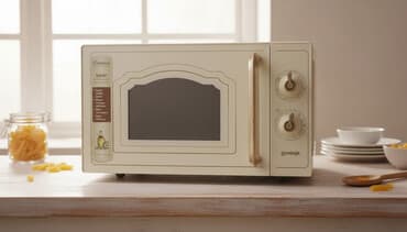 kredit telekom: Mikrodalğalı soba Gorenje, Ayrıca dayanan, Mikrodalğalar ilə, rəng - Bej, İşlənmiş — 1