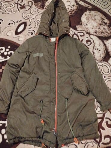 утепленные спортивные костюмы: Мужское пальто, цвет - Зеленый — 2