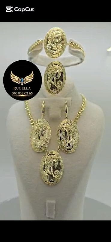 versace boyunbağı: Bijuteriya dəsti – “Rugella” - Komplekt: boyunbağı asqısı, sırğalar — 1