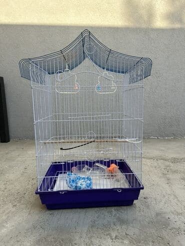 quş yuvaları: Quş qəfəsləri – 2 model dəst 1) Böyük düzbucaqlı qəfəs - Ölçü — 1