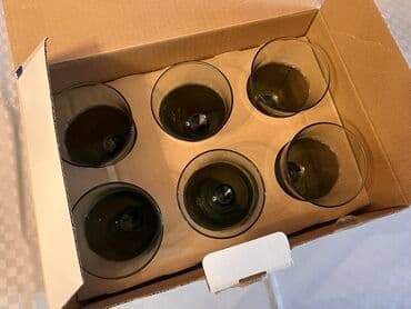 Lüğətlər: Qədəhlər, rəng - Yaşıl, Şüşə, 6 ədədli dəst, 250 ml — 2