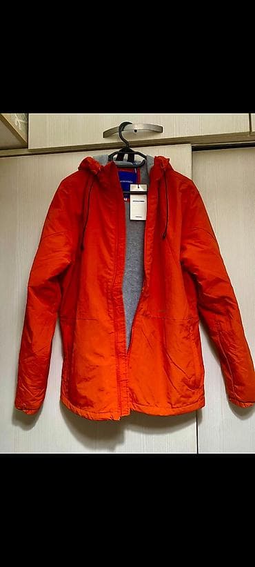 topdan geyim: Məhsul: JACK & JONES kişi yüngül jaketi - Rəng: parlaq narıncı - — 2