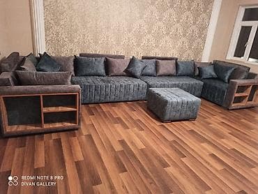 mebel fabriki: Künc divan, Qonaq otağı üçün, Parça, Bazasız, Açılmayan — 4