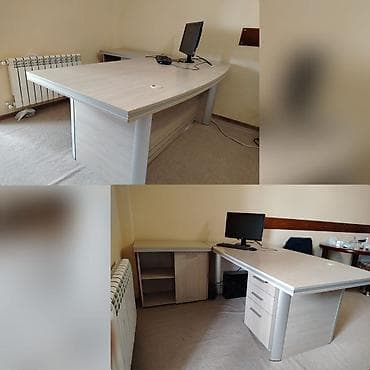 🔴 Ofis mebelləri dəsti Tərkibi: - L formalı iş masası: geniş üst — 1