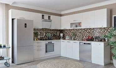 akrilik: Sifarişlə mətbəx dəsti, Sadə petlələr, MDF, Kredit var, Pulsuz çatdırılma — 2