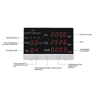 usb qiymeti: Rəqəmsal hava analizatoru. Göstəriciləri: - CO - CO2 - TVOC - AQI — 3