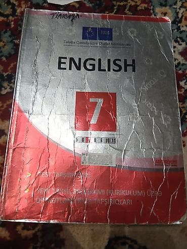 5: TQDK (Tələbə Qəbulu üzrə Dövlət Komissiyası) nəşri – “English 7” test — 2