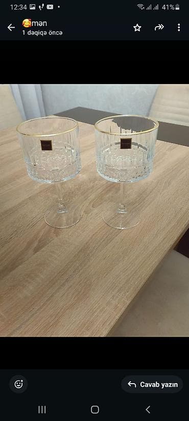 Qədəhlər, Şüşə, 2 ədədli dəst