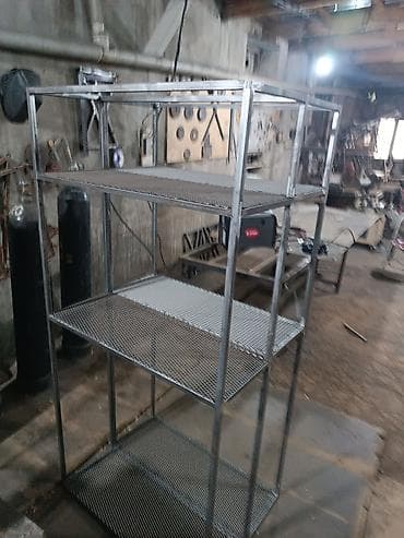 ev bitkisi: Metaldan hazırlanmış künc rəf sistemi - Material: qalın metal profil — 6