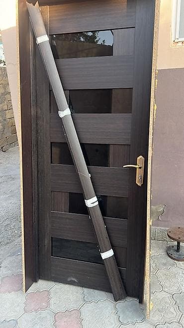 2106 qapi: Daxili otaq qapısı – tünd qəhvəyi rəngdə, müasir dizayn - Material — 3