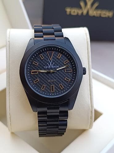 ToyWatch “Velvety” qol saatı - Rəng: mat qara (gövdə və metal qolbaq) — 6
