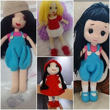 Əllə toxunmuş amigurumi kuklalar - Material: hipoallergenik akril/