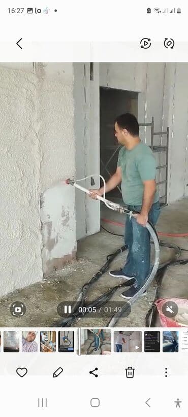 ремонт микроволновки: Mexaniki suvaq xidməti - Mexaniki (aparatla) suvaq: divar və — 1