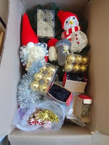 2ci el yolka: Məhsul: LED işıqlı süni Yeni il şam ağacı + bəzək dəsti 050 670 15 12 — 8