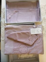 Güzgülər: Süfrə Cynthia Home Collection süfrə dəsti. - Rəng: pudra/şaftalıya — 2