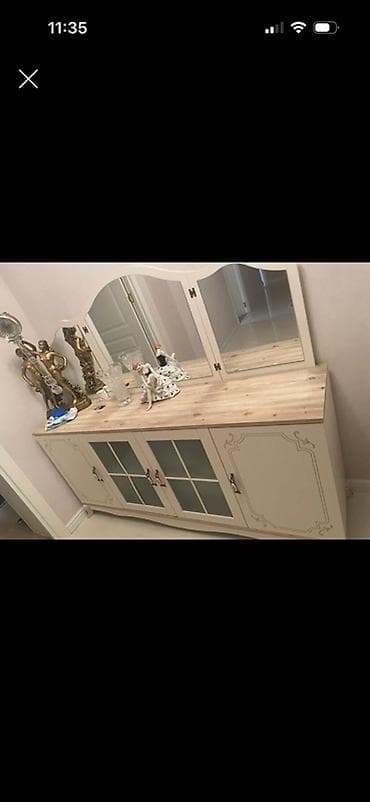 Mebel dəsti – qonaq otağı üçün - Kreslo: Yumşaq parça üzlüklü — 2