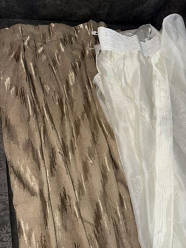 Qonaq otağı üçün dekorativ pərdə dəsti 4 ədəd dekor perde ölçüleri 2