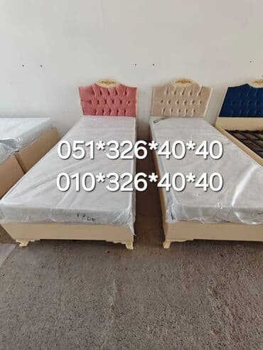 Çarpayılar: Yeni, Təknəfərlik çarpayı, Bazalı, Matras ilə, Azərbaycan — 3