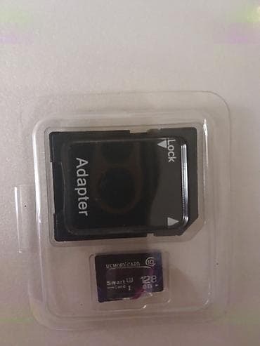 kamera 1500: MicroSD yaddaş kartı + SD adapter - Tutum: 128 GB - Daxildir: 1 ədəd — 1