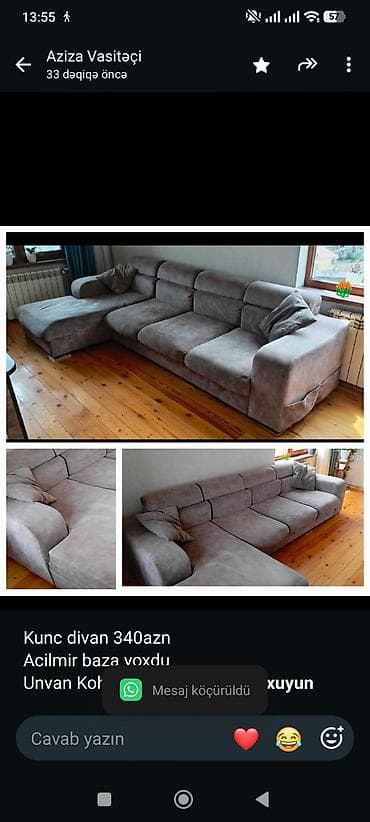 Kunc divan 340azn
Acilmir baza yoxdu
Unvan Kohne gunesli
Aziza8839