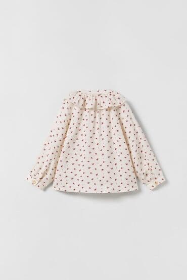 детские однотонные футболки: Рубашка, Для девочек, 3 - 4 года, Zara Kids — 2