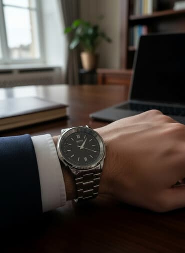 relax saat: Yeni, Qol saatı, Hugo Boss, rəng - Gümüşü — 1