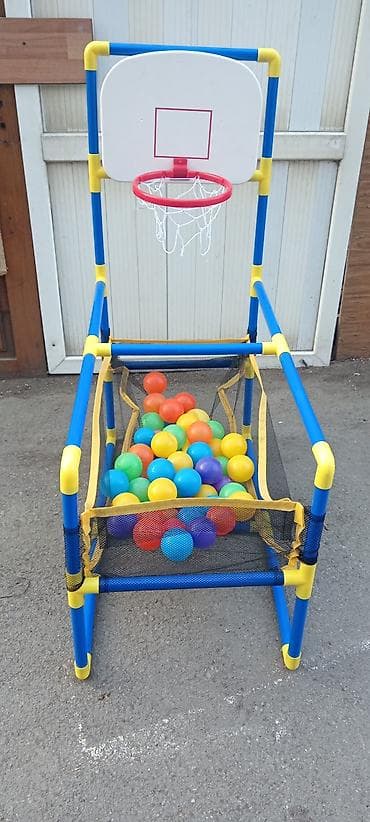 Roliklər: Uşaq üçün basketbol və top hovuzu seti - 2‑i‑1 oyun komplekti: üst — 3