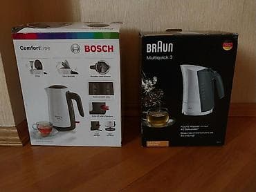 Məhsul: Elektrik çaydanları – BOSCH ComfortLine və BRAUN Multiquick 3