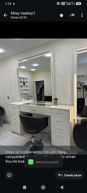 Make up masası satilir. 150 azn. Yaxşı vəziyyətdədir hec bir problemi — 1