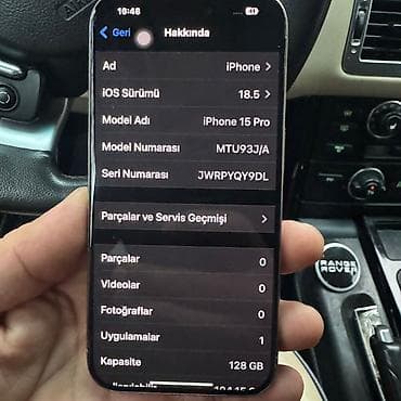 iphone aksesuar: IPhone 15 Pro Max, 128 GB, Gümüşü, Face ID — 8