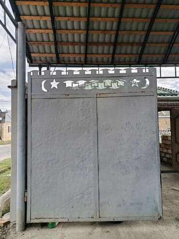 demir seyf qapi: Metal Həyət darvazası, Yana açılan — 1