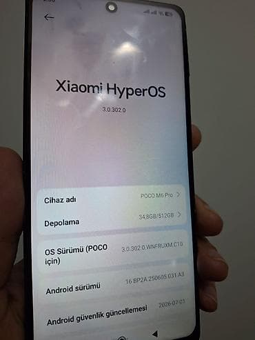 poko m6: Poco M6 Pro, 512 GB, rəng - Qara, Sensor — 3