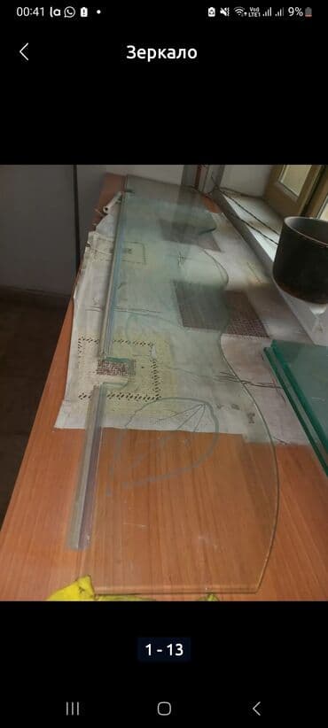 стеклянные перегородки в ванную комнату: Б/у Перегородка, Прямоугольная, Самовывоз — 2