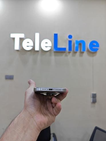 80 gb: IPhone 15 Pro Max, 256 GB, Natural Titanium, Zəmanət, Simsiz şarj, Face ID — 6