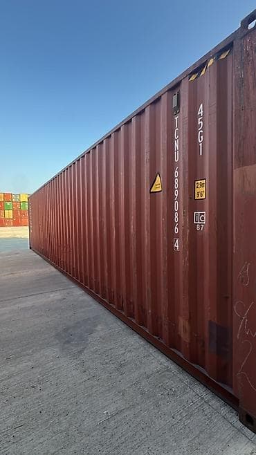 modul tipli ev: 45 fut High Cube dəniz konteyneri - Tip: 45G1 High Cube (hündürlük — 1