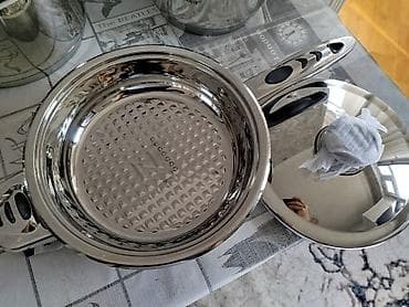 tava dəsti: Qazan, rəng - Gümüşü, Paslanmayan polad, Almaniya — 2