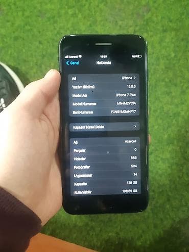 IPhone 7 Plus, 128 GB, Qara, Barmaq izi