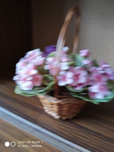 цветы искусственные: Цветы в корзине Голландия — 4