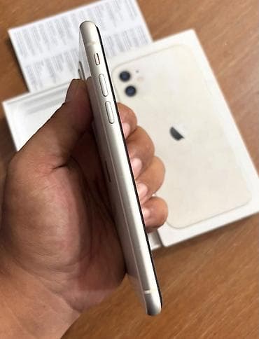 i̇phone telefon: IPhone 11, 128 GB, Ağ, Zəmanət, Simsiz şarj, Face ID — 4