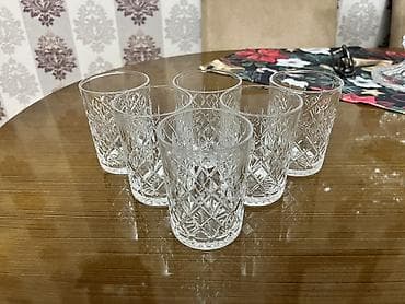 gulab qabi: Stəkanlar, Şüşə, 6 ədədli dəst, SSRİ — 2