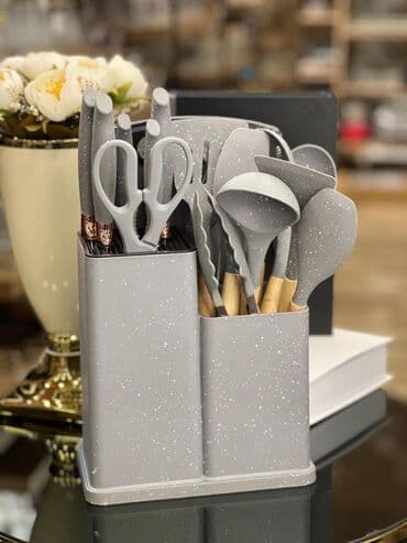 çəngəl qaşıq dəstləri: Qaşiq desti slikon — 1