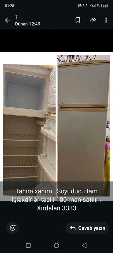 Blenderlər: 2 qapılı Arcelik Soyuducu Satılır, rəng - Ağ — 1