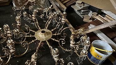 qara sam: Çılçıraq, 10 və daha çox lampa, Metal — 1
