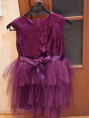 midi donlar: Bənövşəyi rəngdə qızlar üçün bayram/ziyafət paltarı - Üst hissə — 2