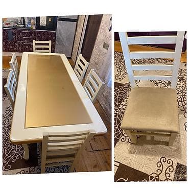 Qonaq otağı üçün, İşlənmiş, Açılan, Kvadrat masa, 6 stul lalafo.az -da Qonaq otağı üçün, İşlənmiş, Açılan, Kvadrat masa, 6 stul
