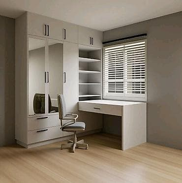 Офисные столы: Mebel dəsti – iş guşəsi və saxlama sistemi - Geniş qapalı şkaf bloku — 1