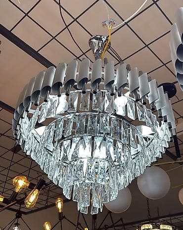 Çılçıraq, 10 və daha çox lampa, Metal