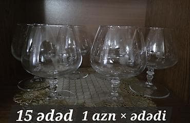 su cen: Qədəhlər, Şüşə, 12 ədədli dəst, Türkiyə — 2