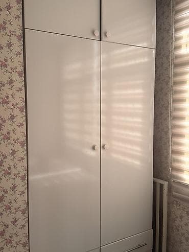 4 qapılı, Siyirməli, Ağ, Açılan, Düz dolab — 1